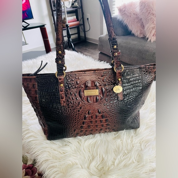 Brahmin Bags Brahmin Brown Alligator Large Purse Poshmark